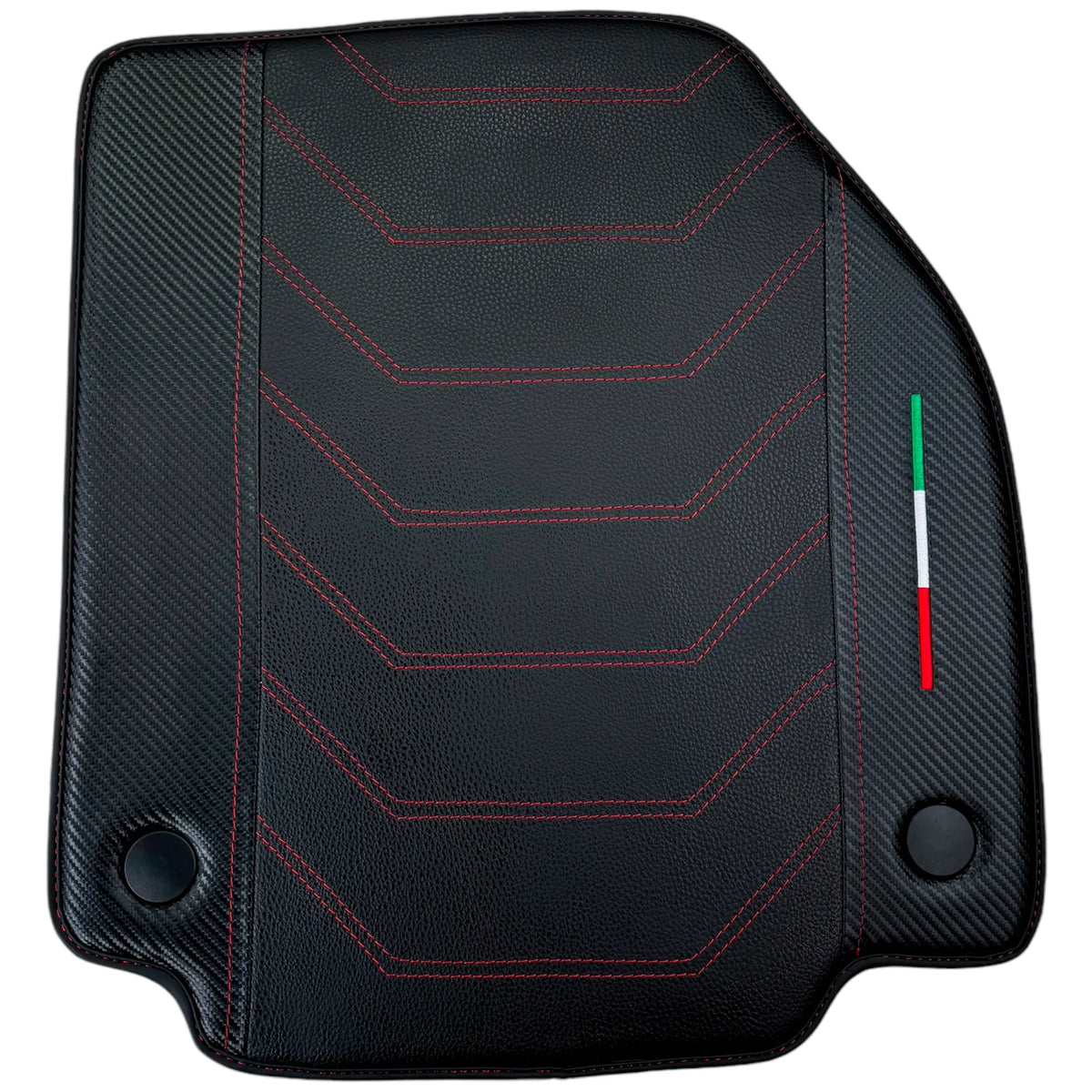 Leather Floor Mats For Ferrari 458 Spider 2012-2015 With Carbon Fiber | Italian Edition