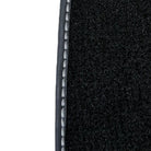 Leather Floor Mats for Ford Mustang GT350 Shelby (2015-2021) with Cobra Sewing - AutoWin