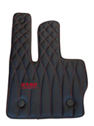 Leather Floor Mats For Mercedes-Benz G Class W461 (1979-2008) ER56 Design - AutoWin