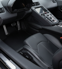 Anpassbare Fußmatten für Lamborghini Aventador Carbonfaser-Leder Limited Edition