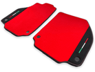 Floor Mats For Ferrari 458 Italia (2009-2015) Red Carpet And Alcantara Leather - AutoWin