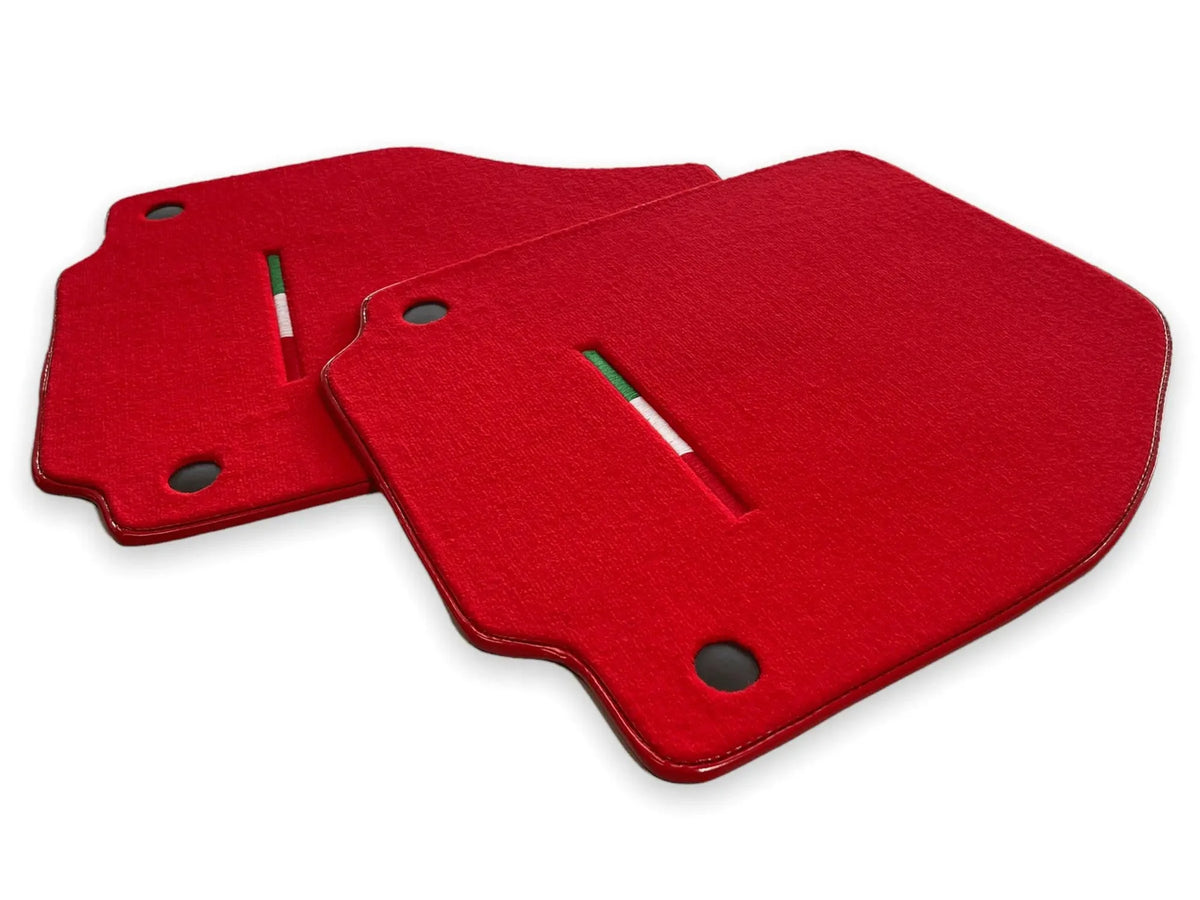 Mats For Ferrari 488 GTB 2015-2022 Red AutoWin Brand Italian Edition - AutoWin
