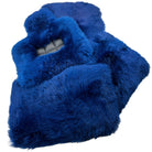 Navy Blue Sheepskin Floor Mats for Rolls Royce Cullinan RR31 (2018-2023) | ER56 Design - AutoWin