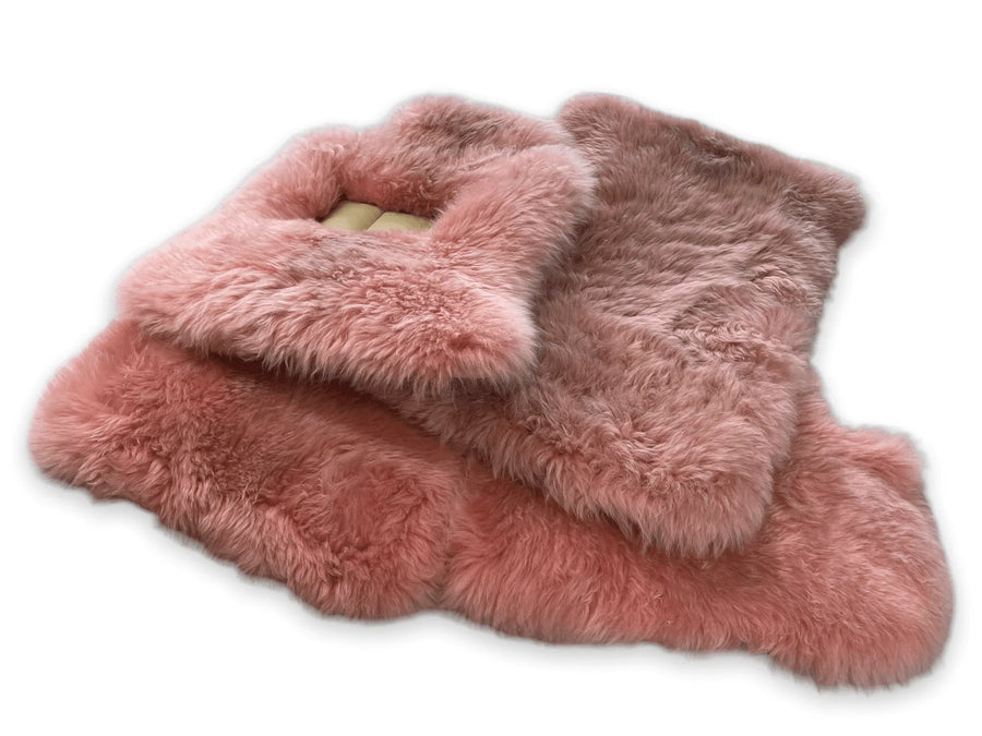 Alfombrillas de piel de oveja rosa para Rolls Royce Phantom VIII (2017-2024) ER56 Design Brand - AutoWin