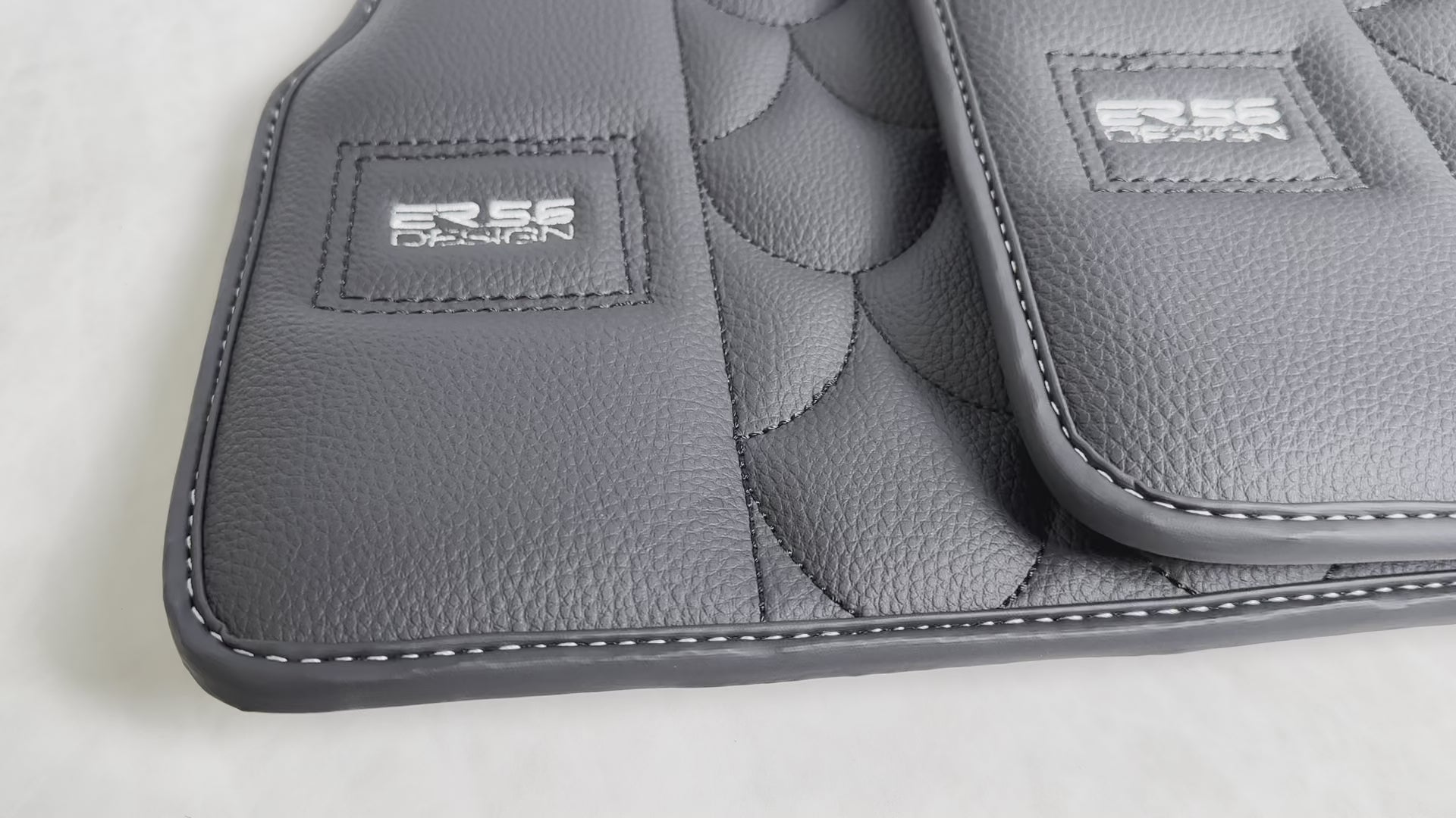 Black Leather Floor Mats For Mercedes-Benz G Class 2019-2022 W463 ER56 Design - ER56 Design