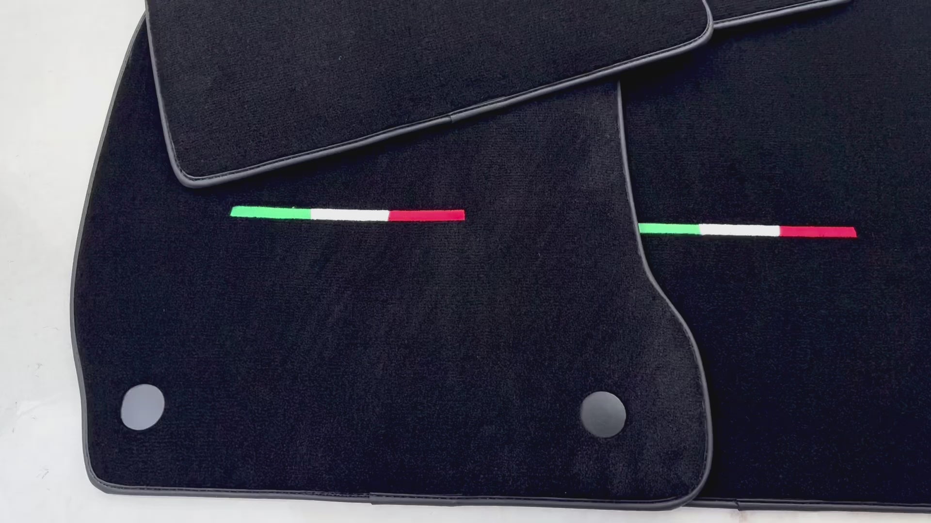 Alfombrillas negras para coche para Maserati Quattroporte | Edición italiana | Varios colores de acabado - AutoWin