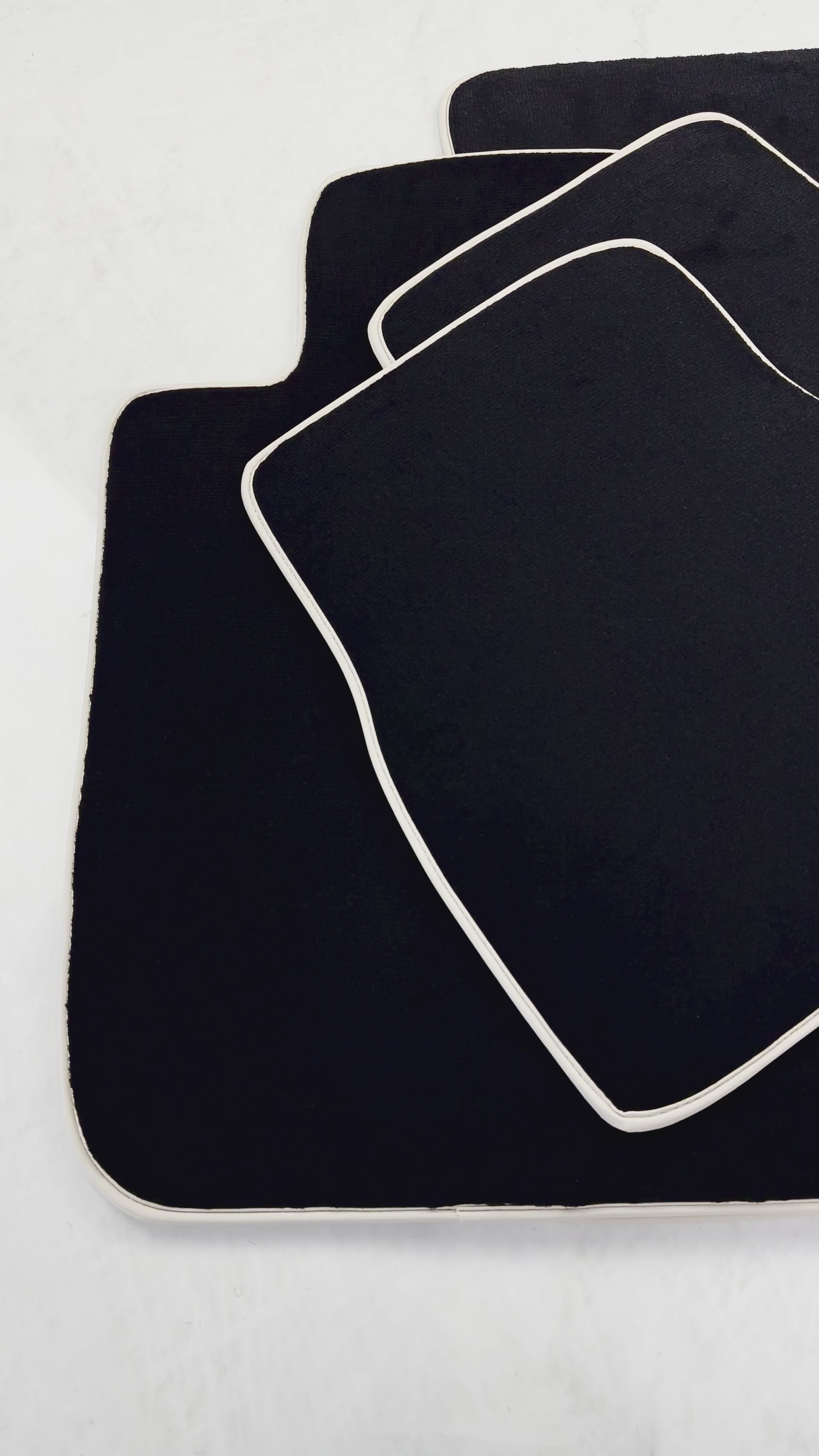 Schwarze Fußmatten für BMW 3er E30 2-Türer Coupé (1982–1994) - AutoWin