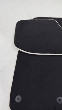 Tapis de voiture noirs pour Bentley Continental GTC Cabriolet (2018–2023)