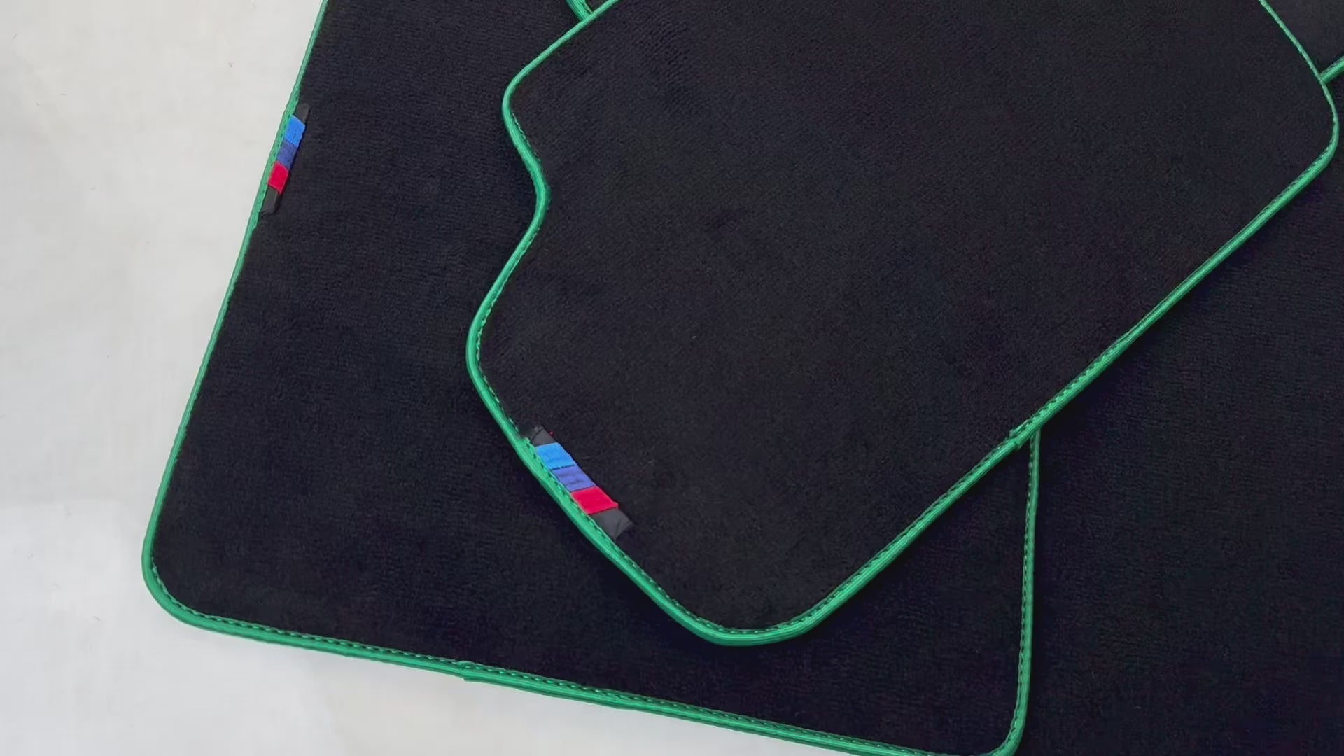 Alfombrillas Negras Para BMW Serie 5 G30 | Borde verde - AutoWin