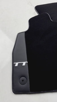 Tappeti auto neri per Audi TT MK1 Coupé (1998-2006) con pelle