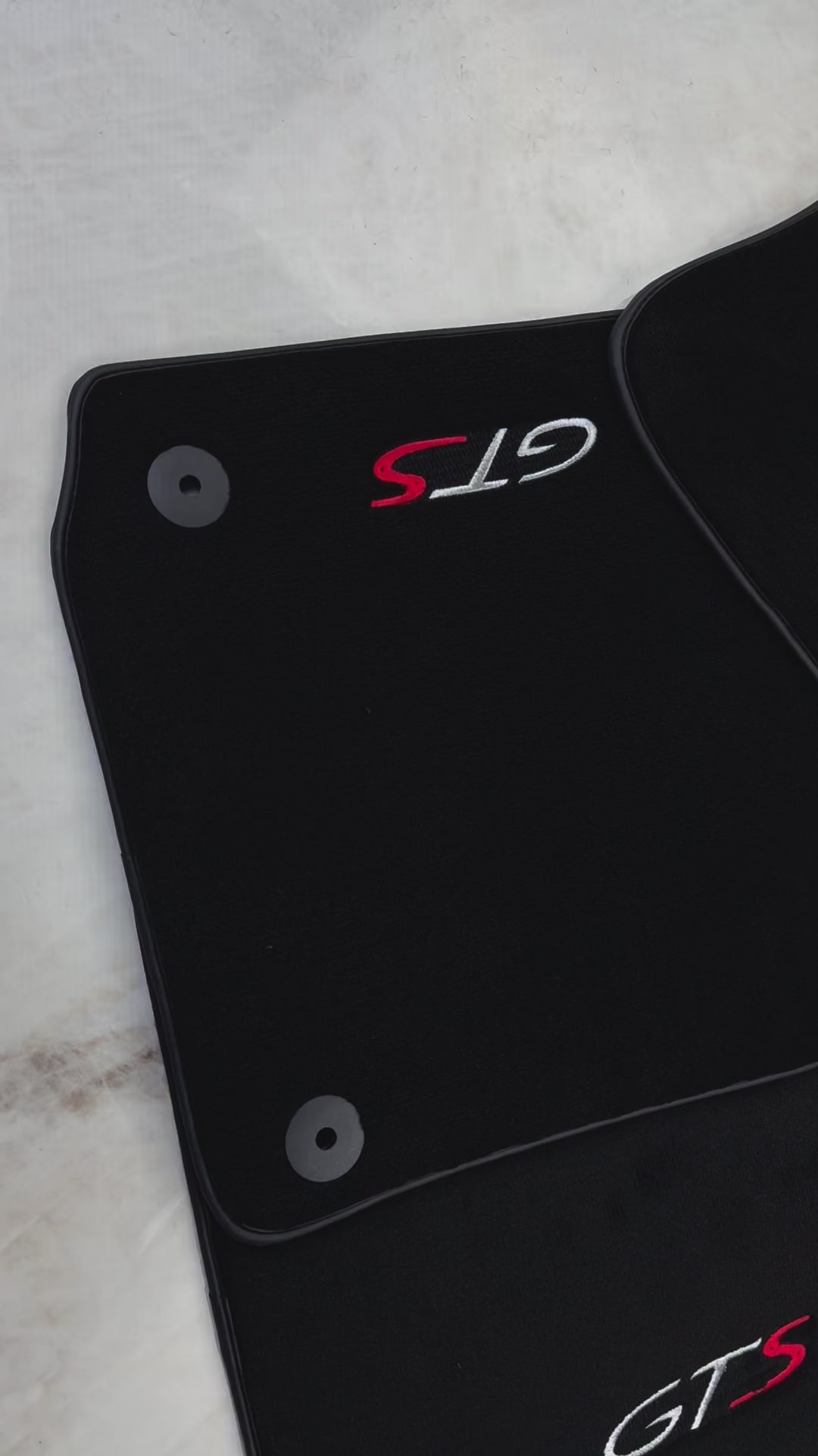 Alfombras de coche negras para Porsche Panamera (2017-2023) GTS - AutoWin