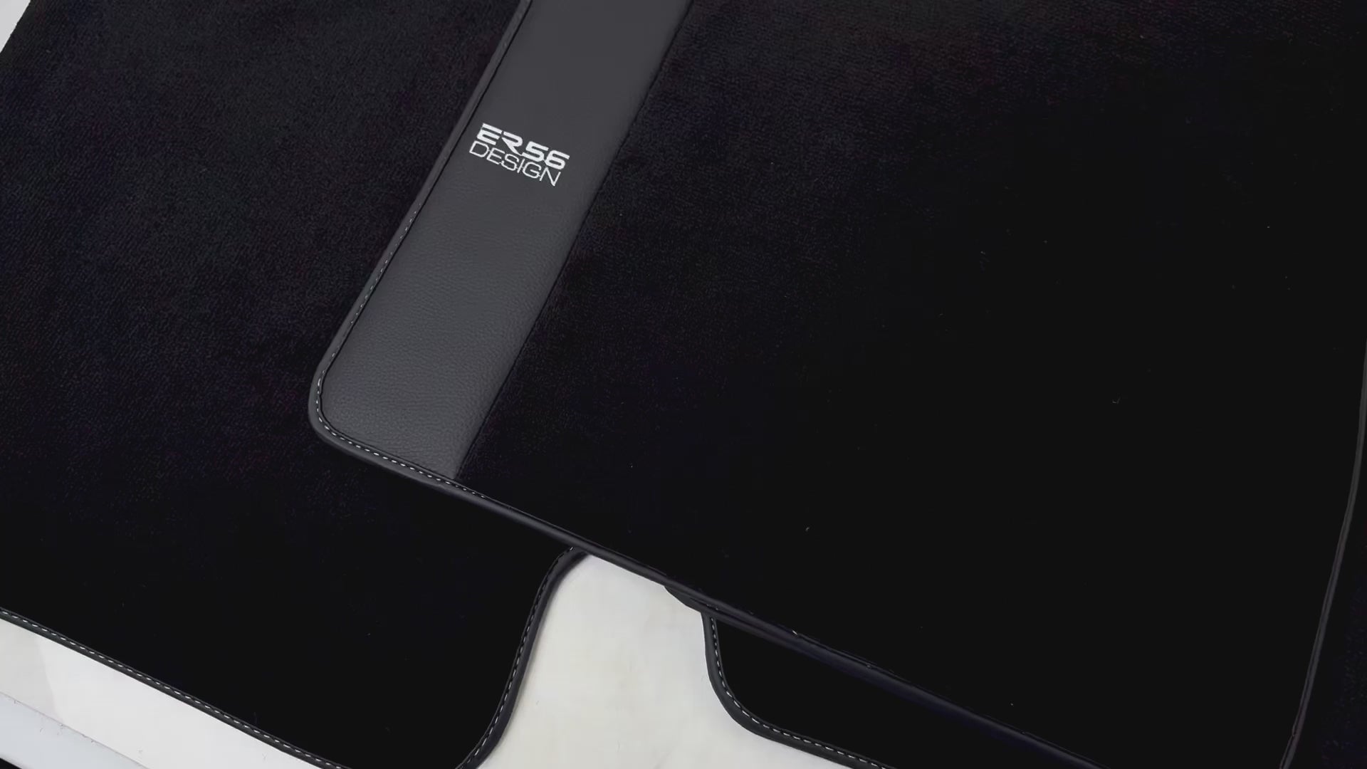 Tappetini per Auto Tesla Model X - 7 Posti (2016-2017) Tappeti Nero su Misura Design ER56 - ER56 Design