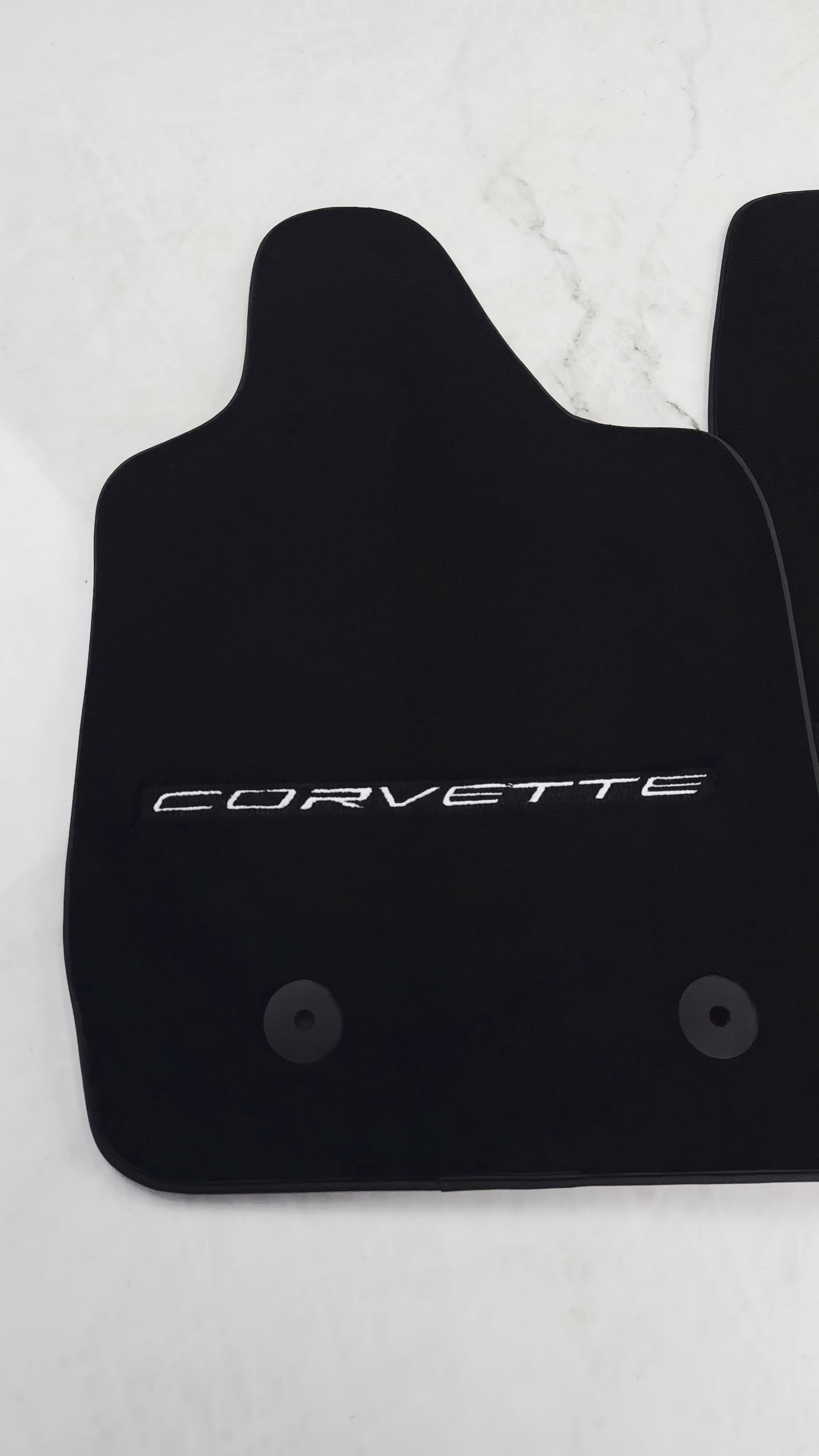Alfombrillas negras para coches de Chevrolet Corvette C7 (2014-2019) - AutoWin