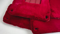 Tapis de voiture en peau de mouton rouge pour Bentley Bentayga (2015-2023)