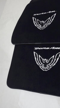 Tapis de voiture noirs pour Pontiac FireBird (1993-2002) avec logo Trans Am