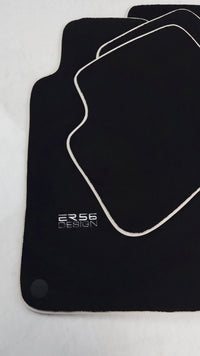 Tapis de voiture noirs pour Mercedes Benz C-Class W203 (2000-2007) Design ER56