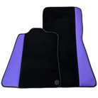 Purple Leather Black Floor Mats for McLaren 750S (2023-2025) | Black Trim