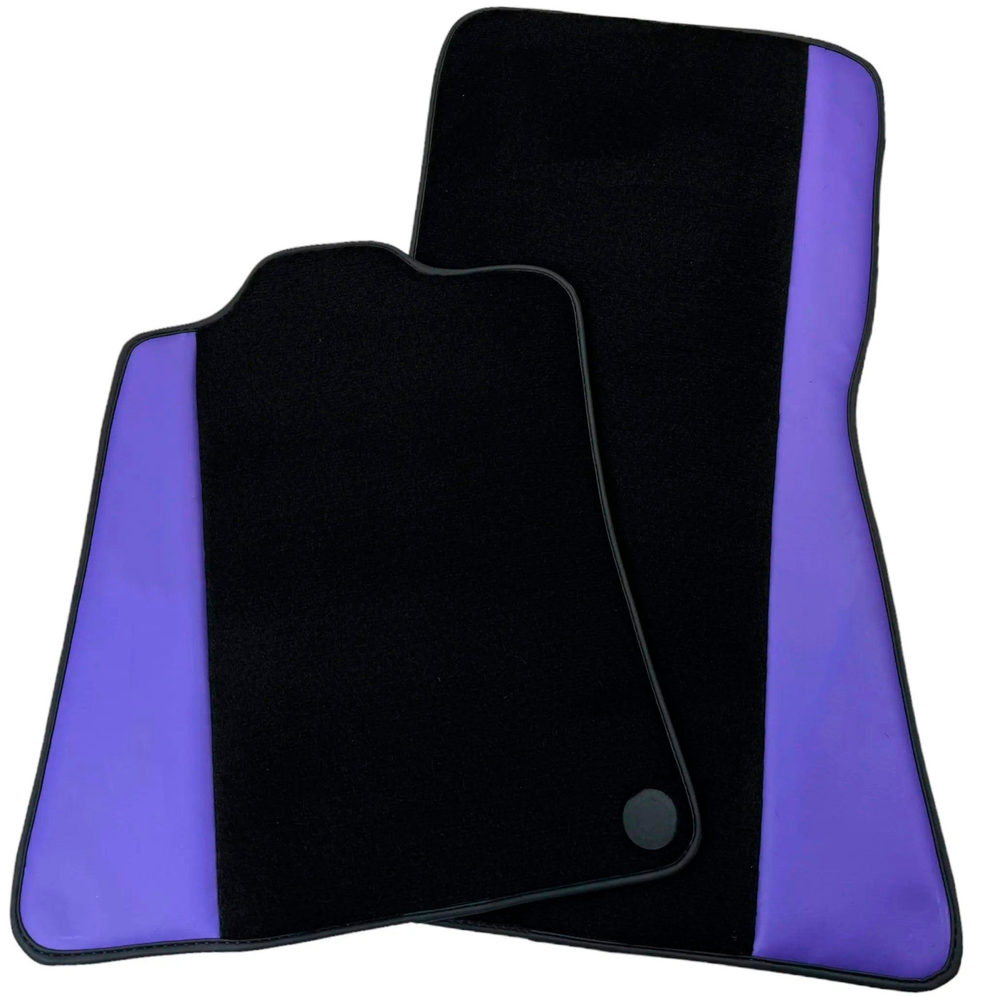 Purple Leather Black Floor Mats for McLaren 750S (2023-2025) | Black Trim