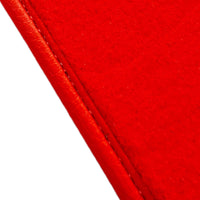 Red Floor Mats For Bentley Bentayga (2015-2023) with Alcantara Leather - AutoWin