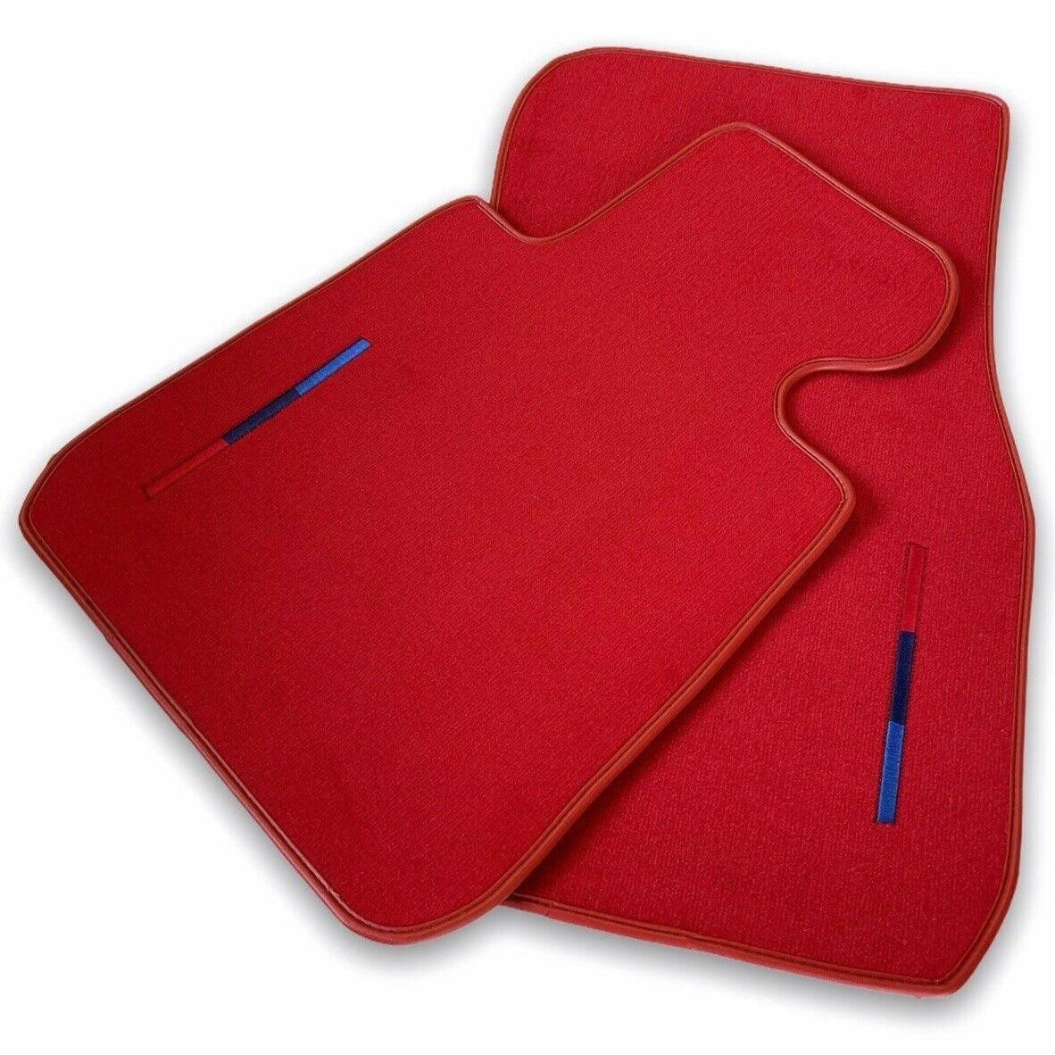 Red Floor Mats For BMW Z4 Series E86 Coupe (2003-2008) With M Package - AutoWin