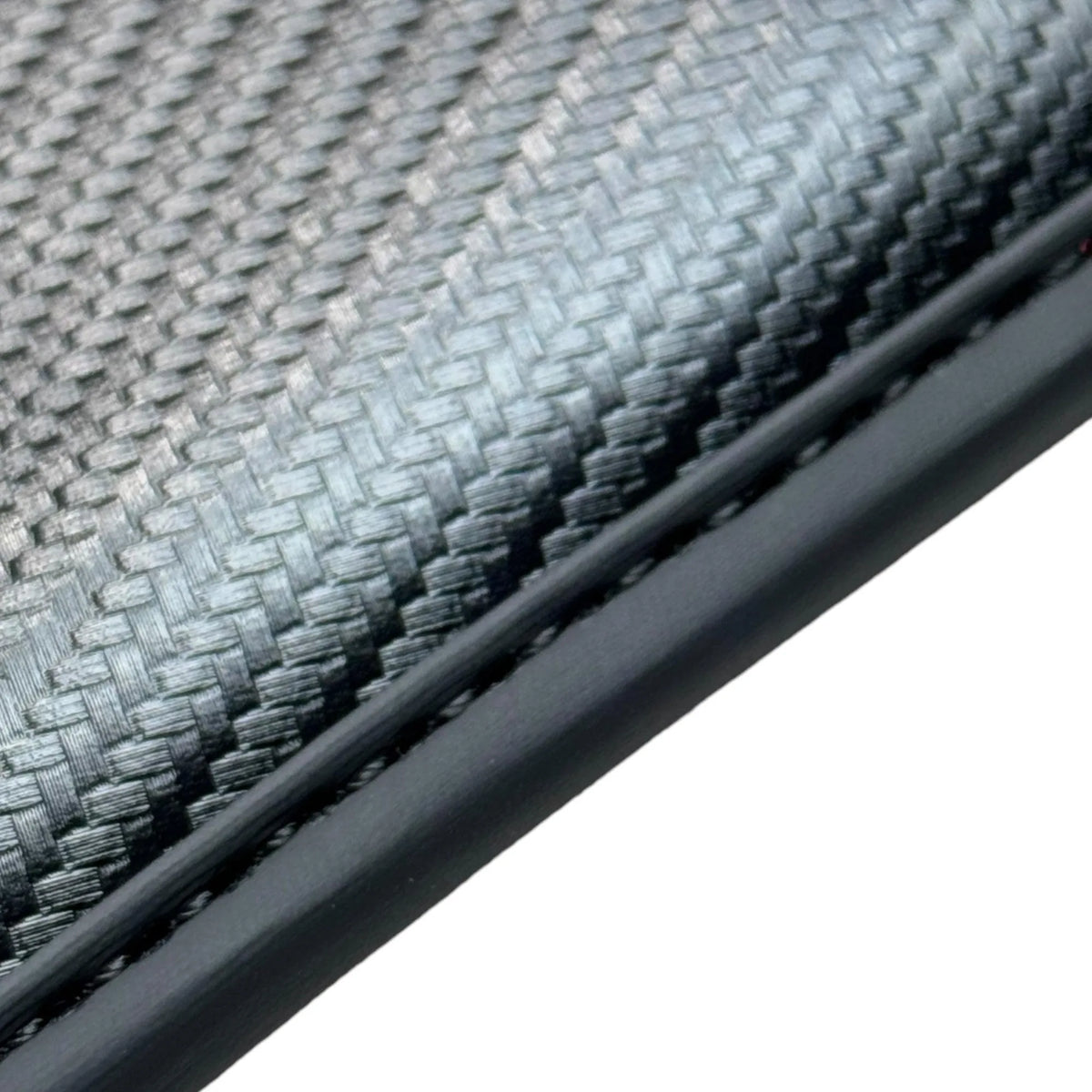 Red Floor Mats for Ferrari 296 GTB (2022-2027) with Carbon Fiber