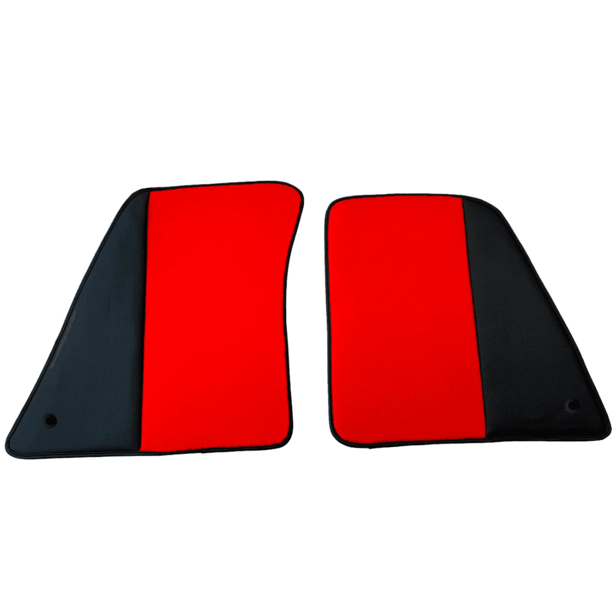 Red Floor Mats for Ferrari 296 GTB (2022-2027) with Leather