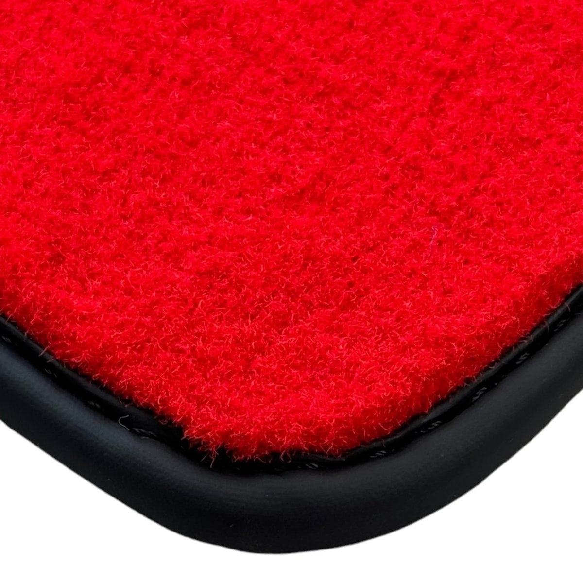Red Floor Mats for Ferrari 296 GTS (2022-2027) with Leather - AutoWin