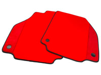 Red Floor Mats For Ferrari 488 Spider 2016-2022 With Red Alcantara Leather