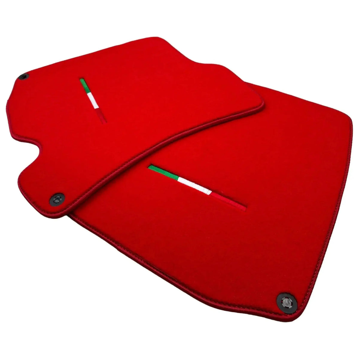 Red Floor Mats For Ferrari Roma (2021-2027) Italian Edition - AutoWin