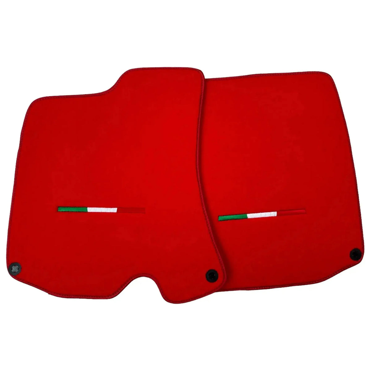 Red Floor Mats For Ferrari Roma (2021-2027) Italian Edition - AutoWin