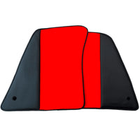 Red Floor Mats for Ferrari SF90 Stradale (2019-2024) with Leather