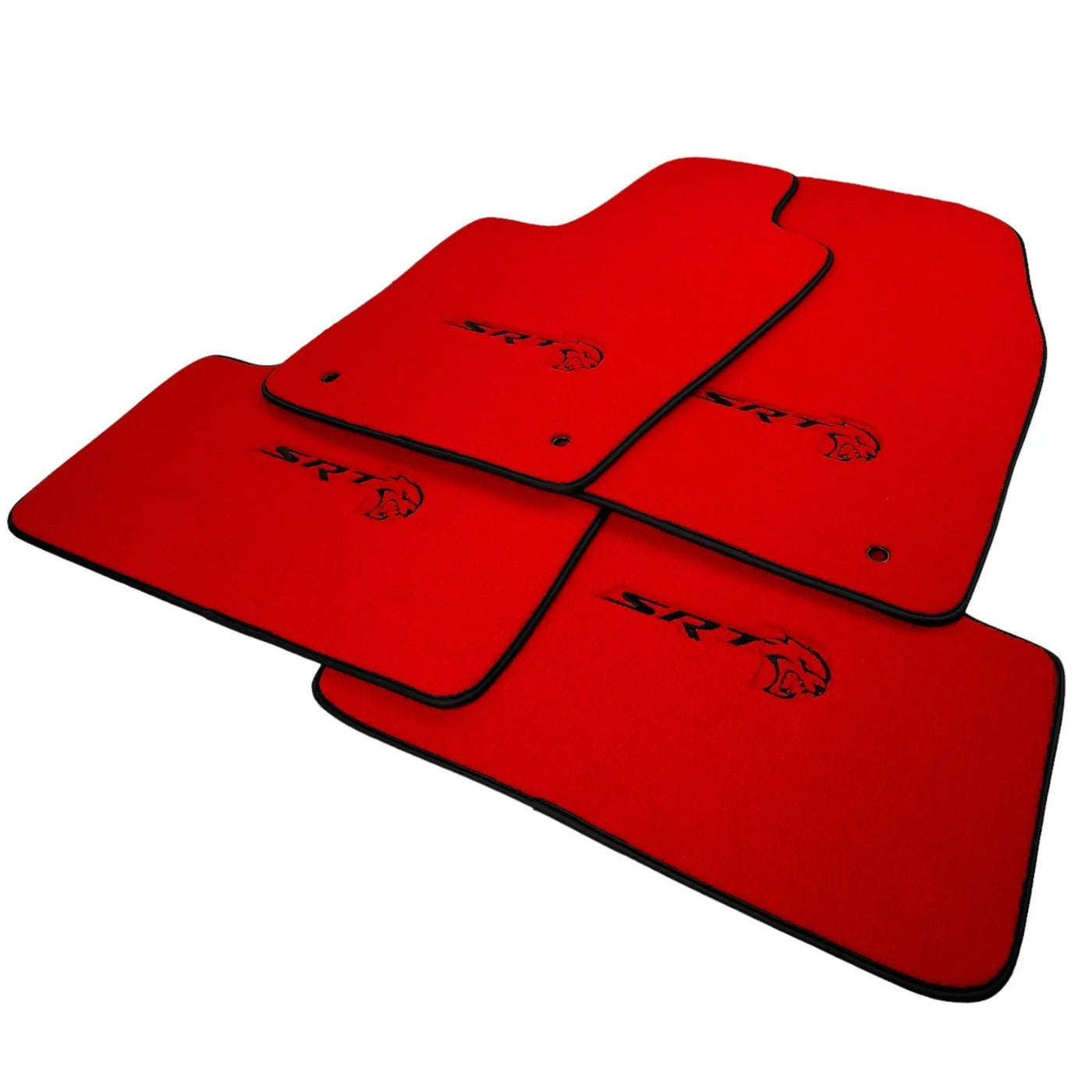 Red Floor Mats For Jeep Grand Cherokee WK2 SRT (2011-2020) - AutoWin