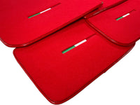 Red Floor Mats For Maserati Coupé (2001-2007) Italy Edition - AutoWin