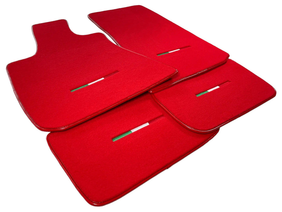 Red Floor Mats For Maserati Levante (2017-2023) Italy Edition - AutoWin