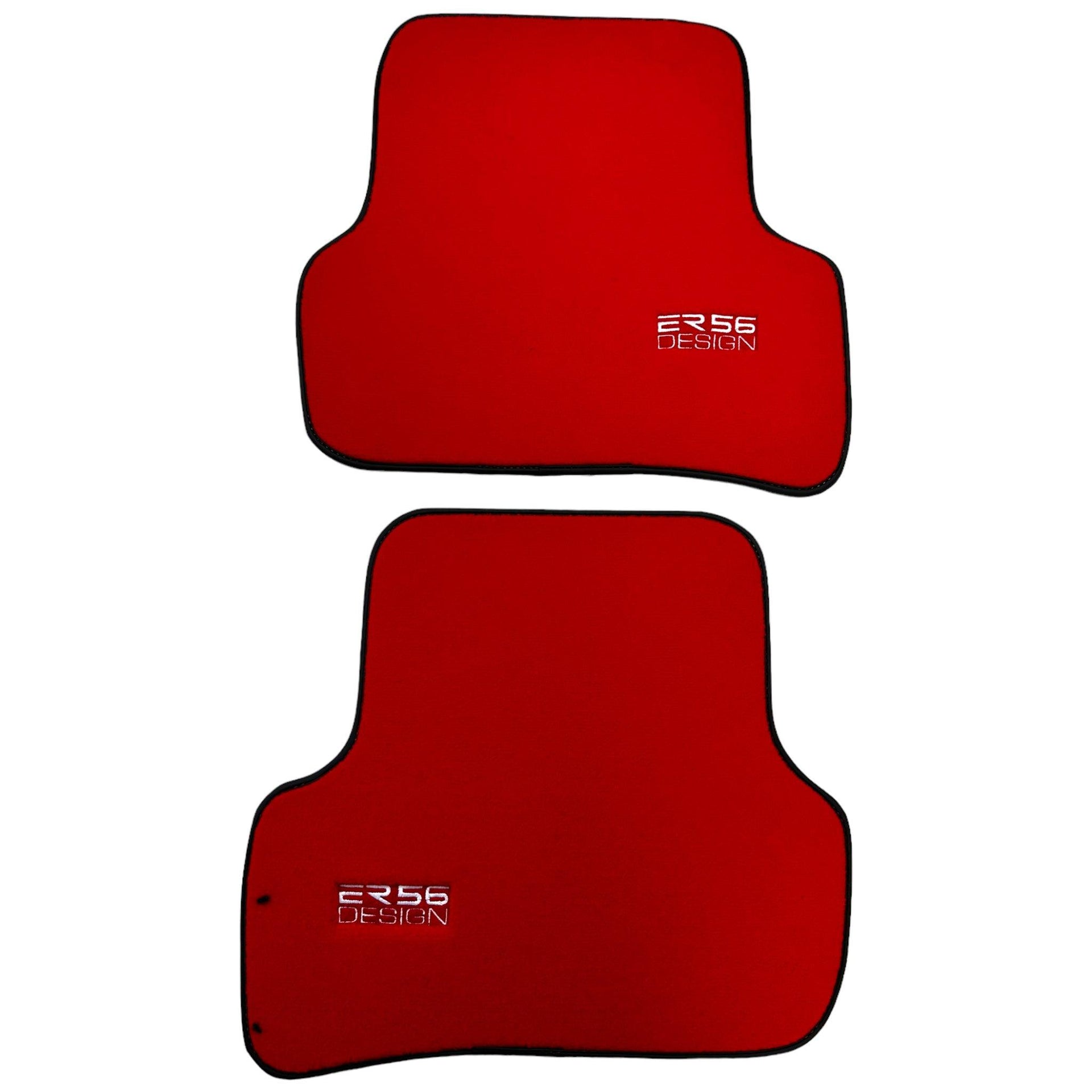 Red Floor Mats For Mercedes-Benz C-Class W204 (2007-2014) - AutoWin