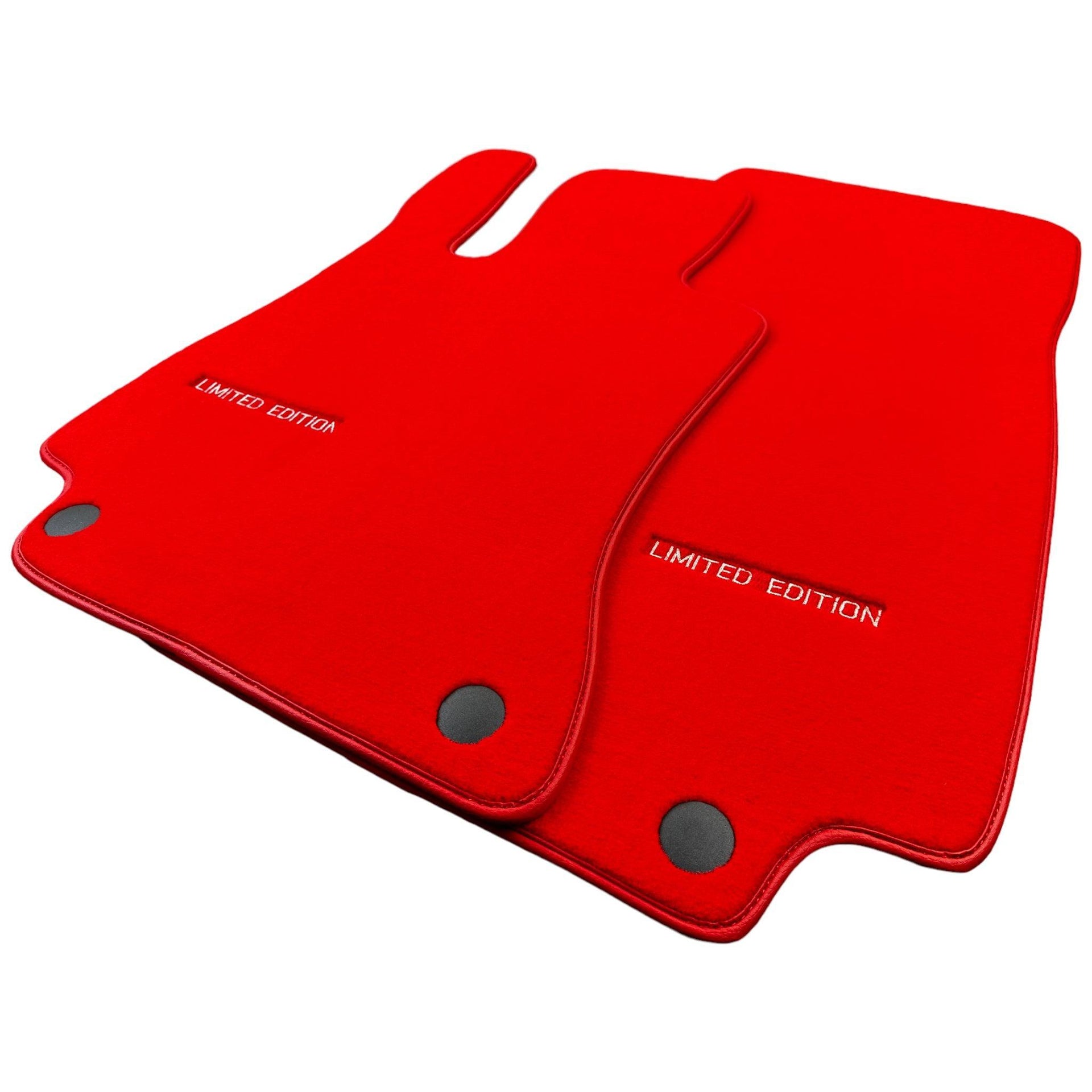 Red Floor Mats For Mercedes Benz E-Class W213 Sedan (2016-2020) | Limited Edition - AutoWin
