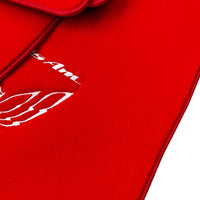 Red Floor Mats for Pontiac FireBird (1970-1981) with Trans Am Logo - AutoWin