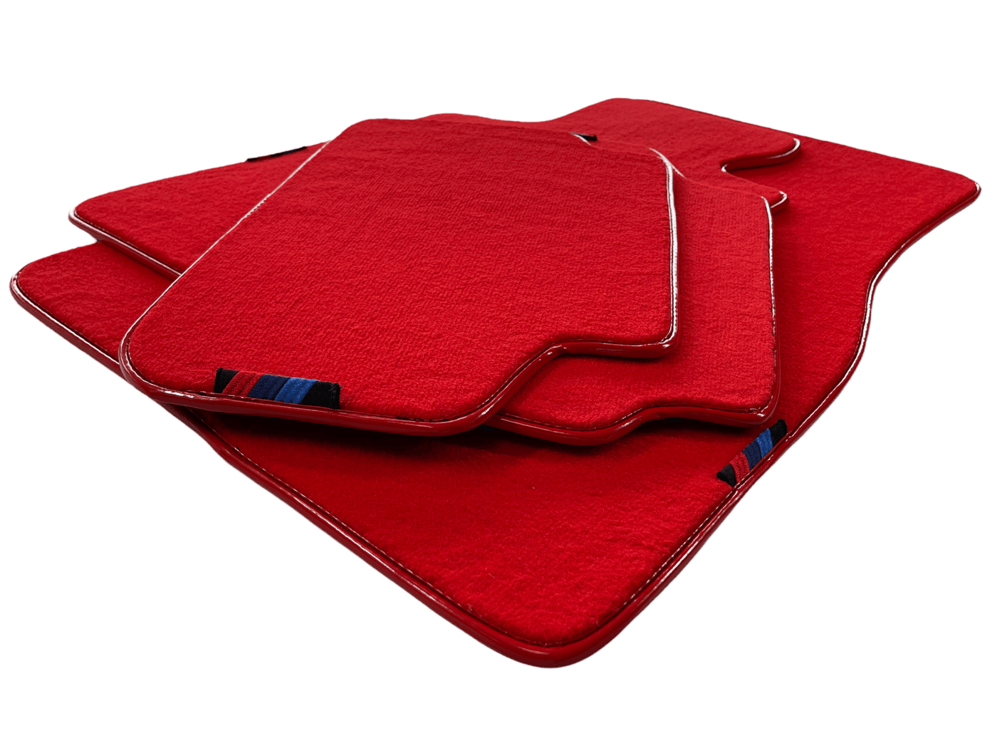Red Mats For BMW M5 G90 (2023-2026) Sedan With M Package AutoWin Brand - AutoWin