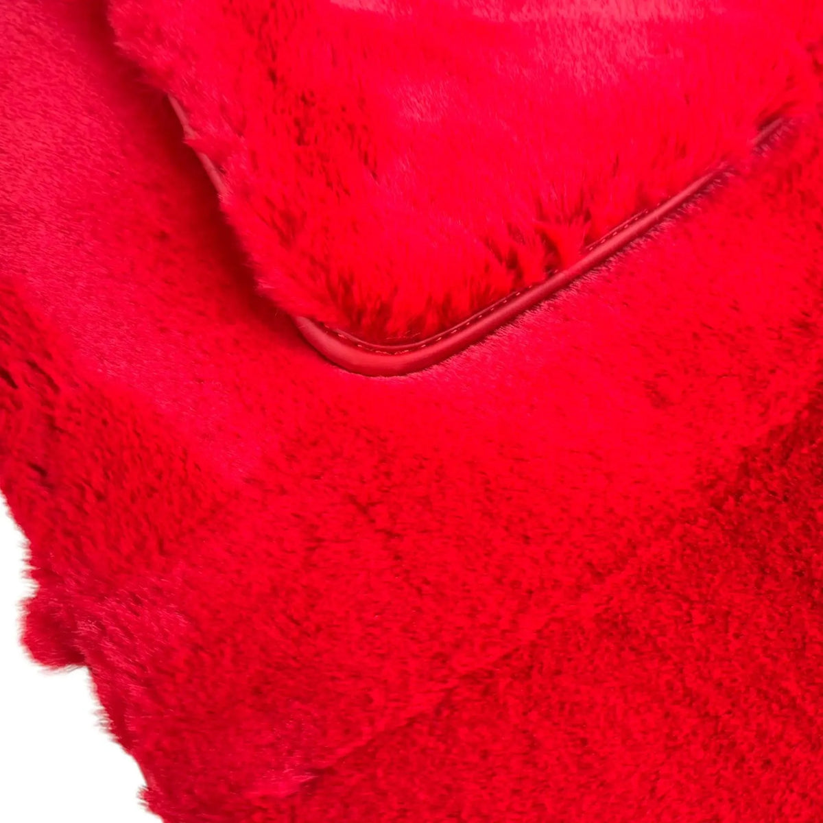 Red Sheepskin Floor Mats for Ferrari 296 GTS (2022-2027)