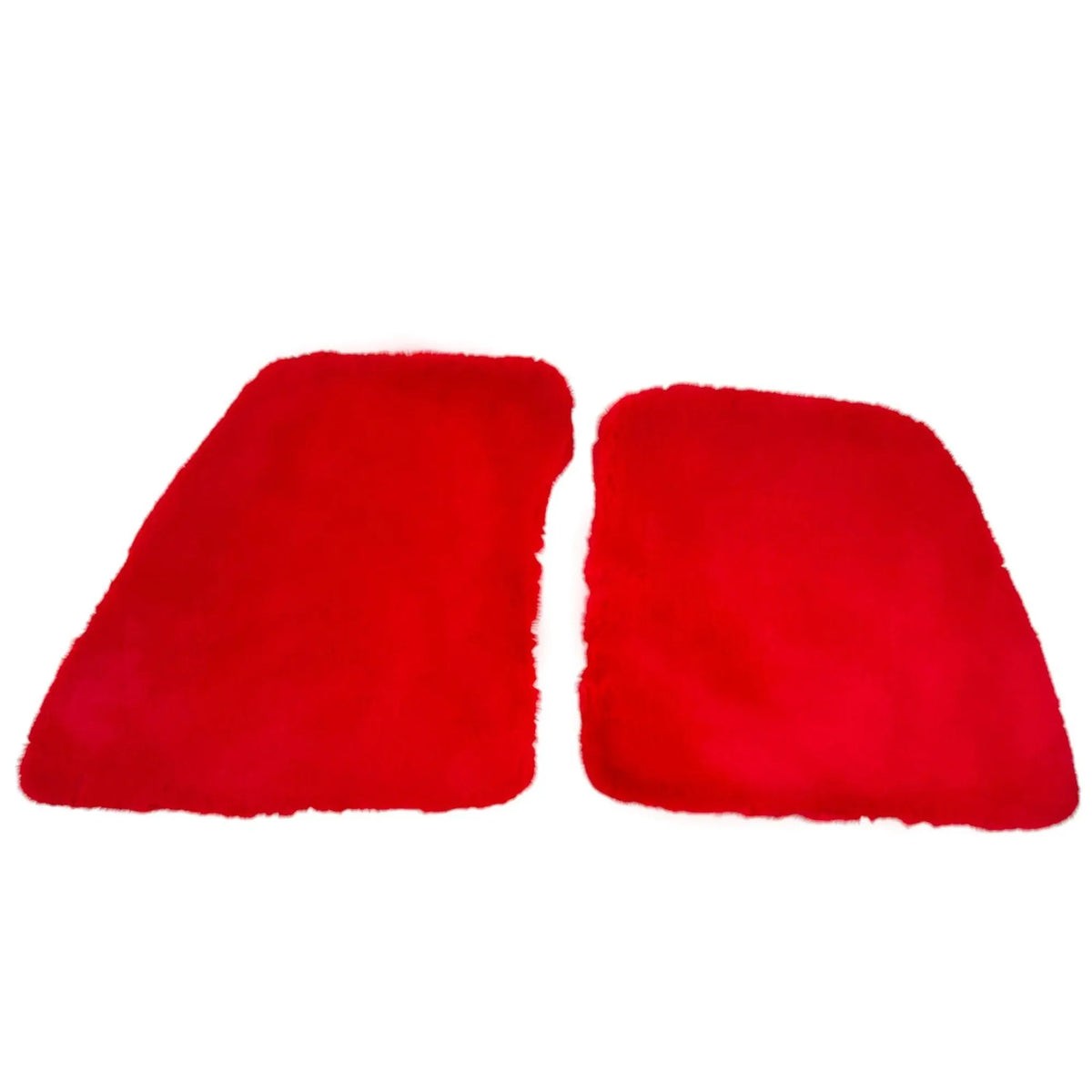 Red Sheepskin Floor Mats for Ferrari 296 GTS (2022-2027)