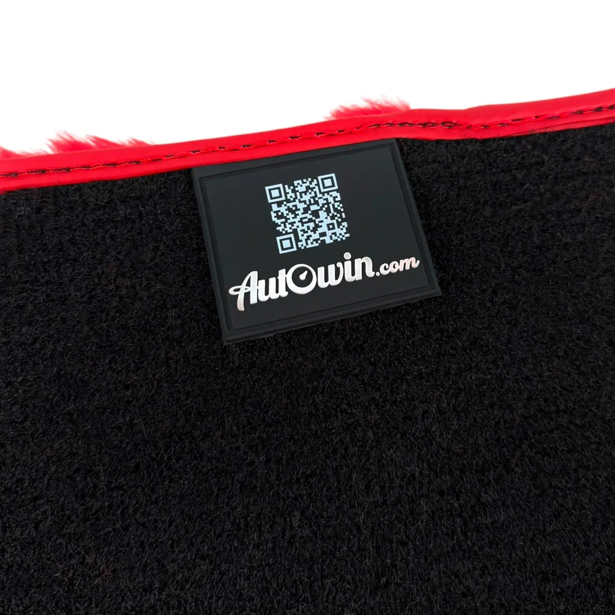 Red Sheepskin Floor Mats for Ferrari 296 GTS (2022-2027)