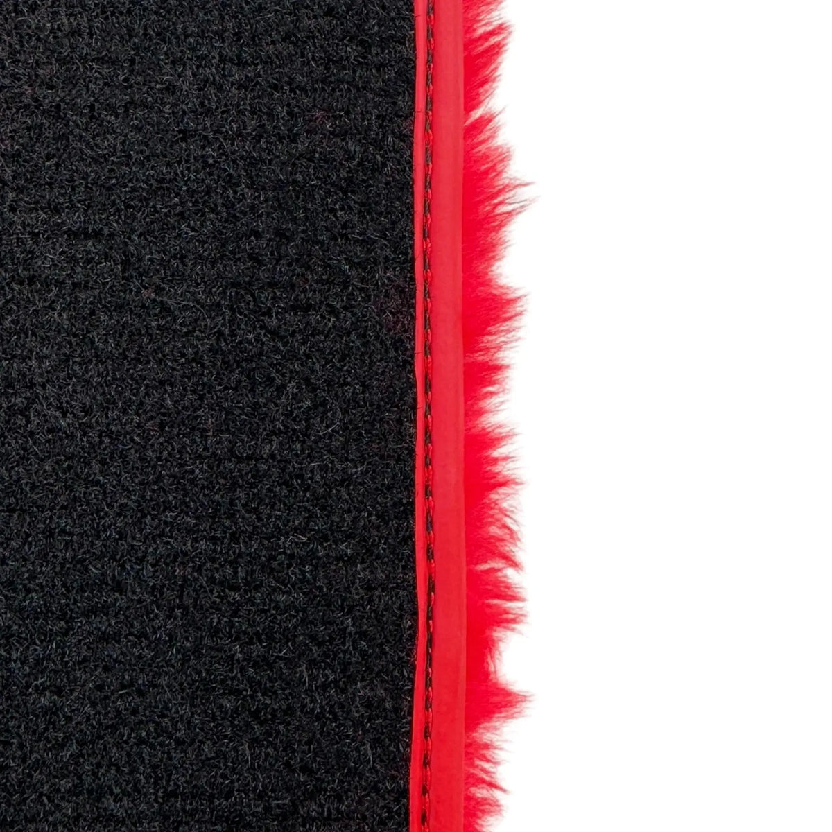 Red Sheepskin Floor Mats for Ferrari 296 GTS (2022-2027)