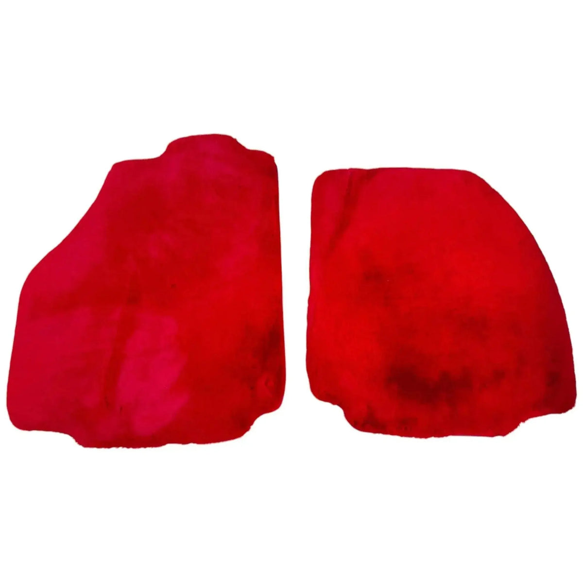 Red Sheepskin Floor Mats for Ferrari 488 Spider (2016-2022)