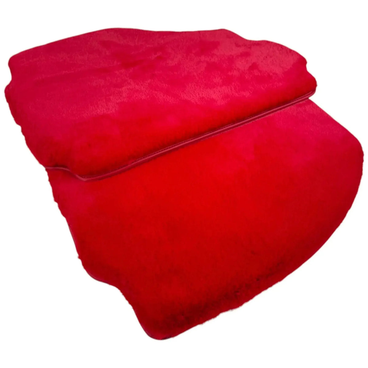 Red Sheepskin Floor Mats for Ferrari 488 Spider (2016-2022)