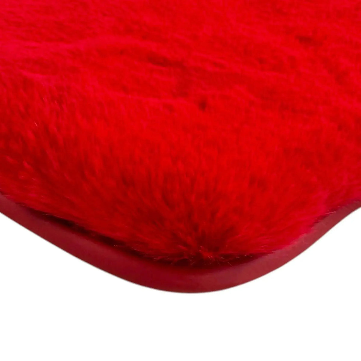 Red Sheepskin Floor Mats for Ferrari 488 Spider (2016-2022)