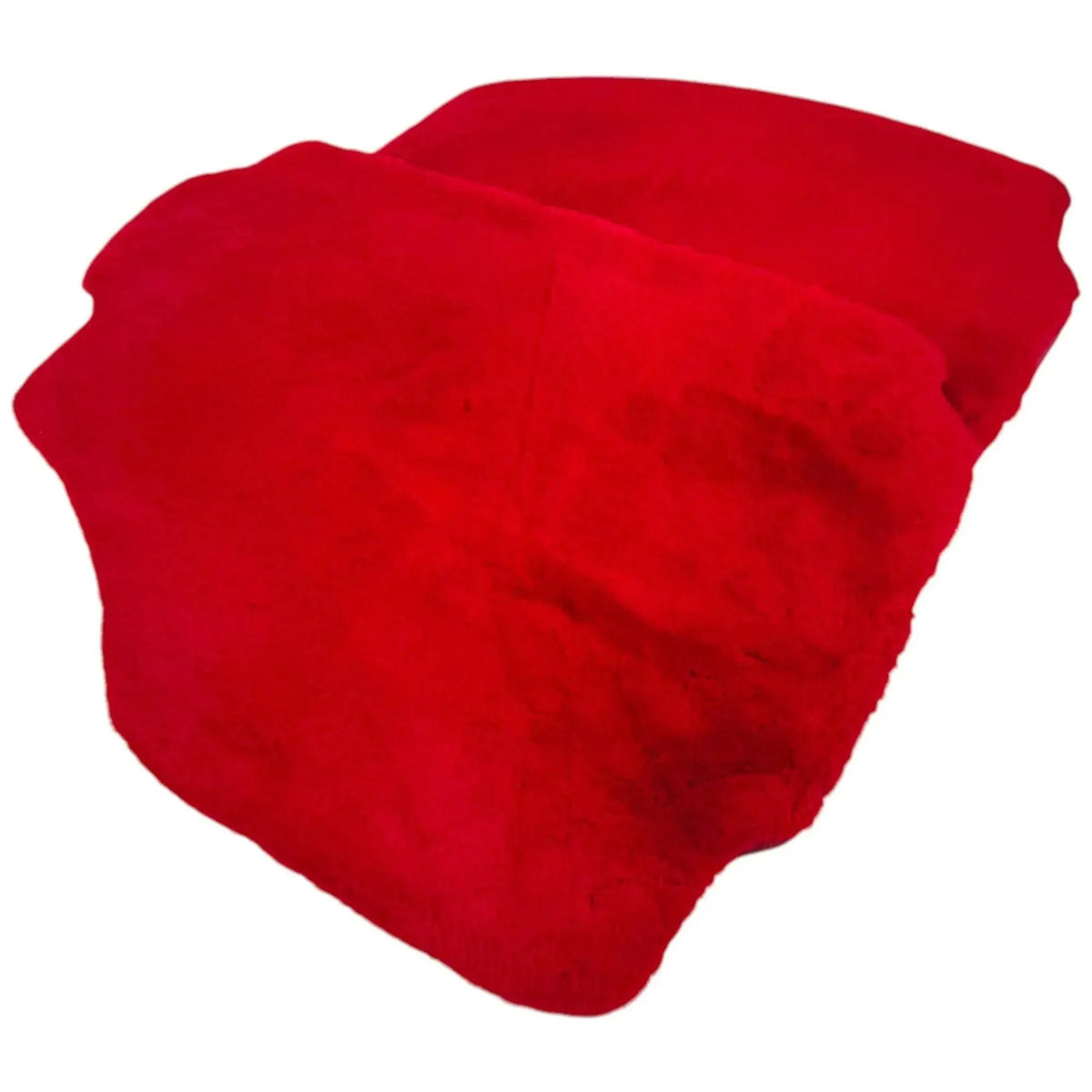 Red Sheepskin Floor Mats for Ferrari 488 Spider (2016-2022)