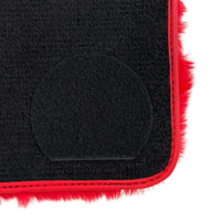Red Sheepskin Floor Mats for Ferrari F12 Berlinetta (2012-2022)
