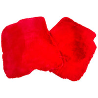 Red Sheepskin Floor Mats for Ferrari F12 Berlinetta (2012-2022)