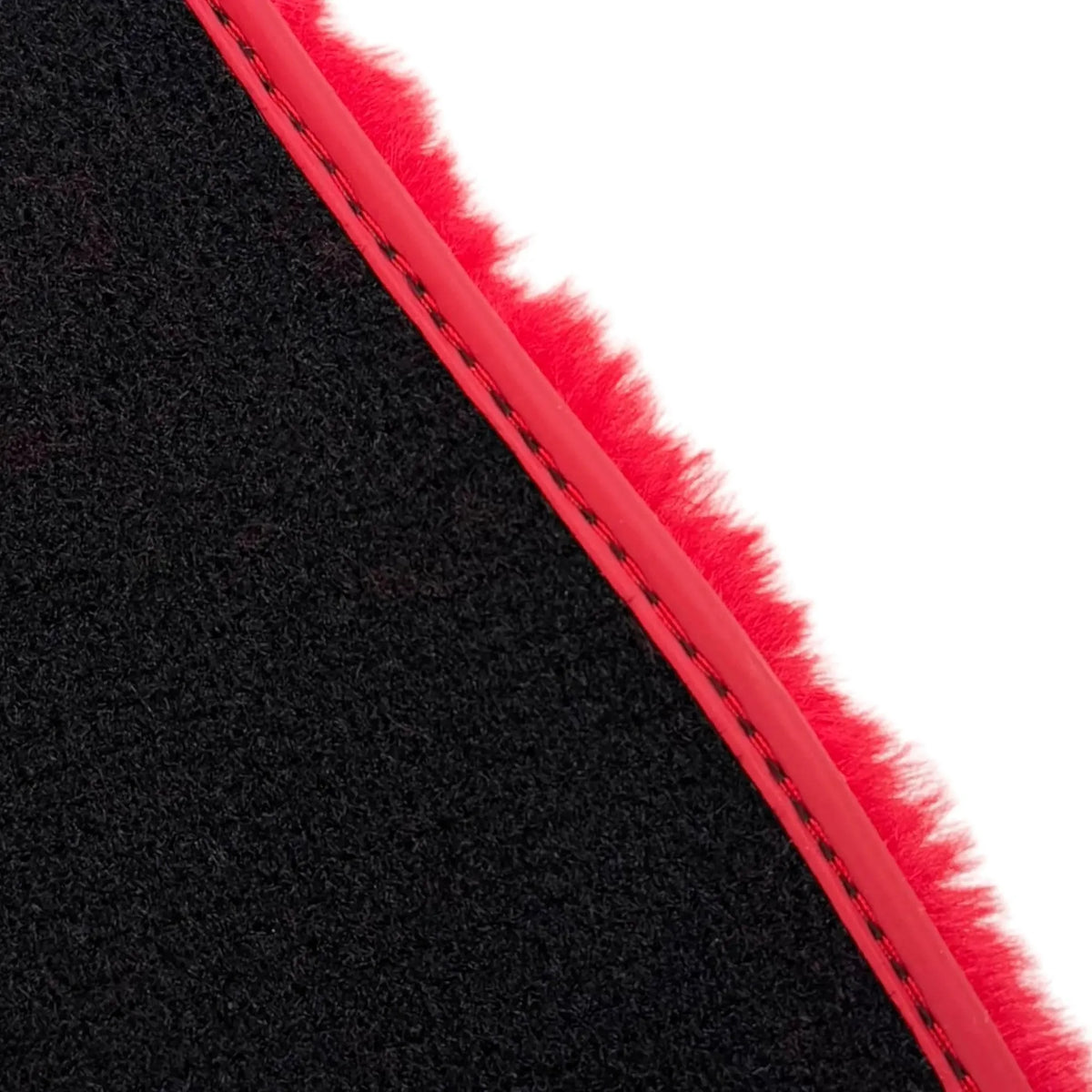 Red Sheepskin Floor Mats for Ferrari F12 Berlinetta (2012-2022)