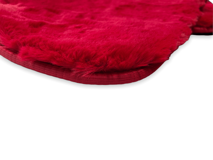 Red Sheepskin Floor Mats for Rolls Royce Spectre (2023-2024) ER56 Design Brand - AutoWin